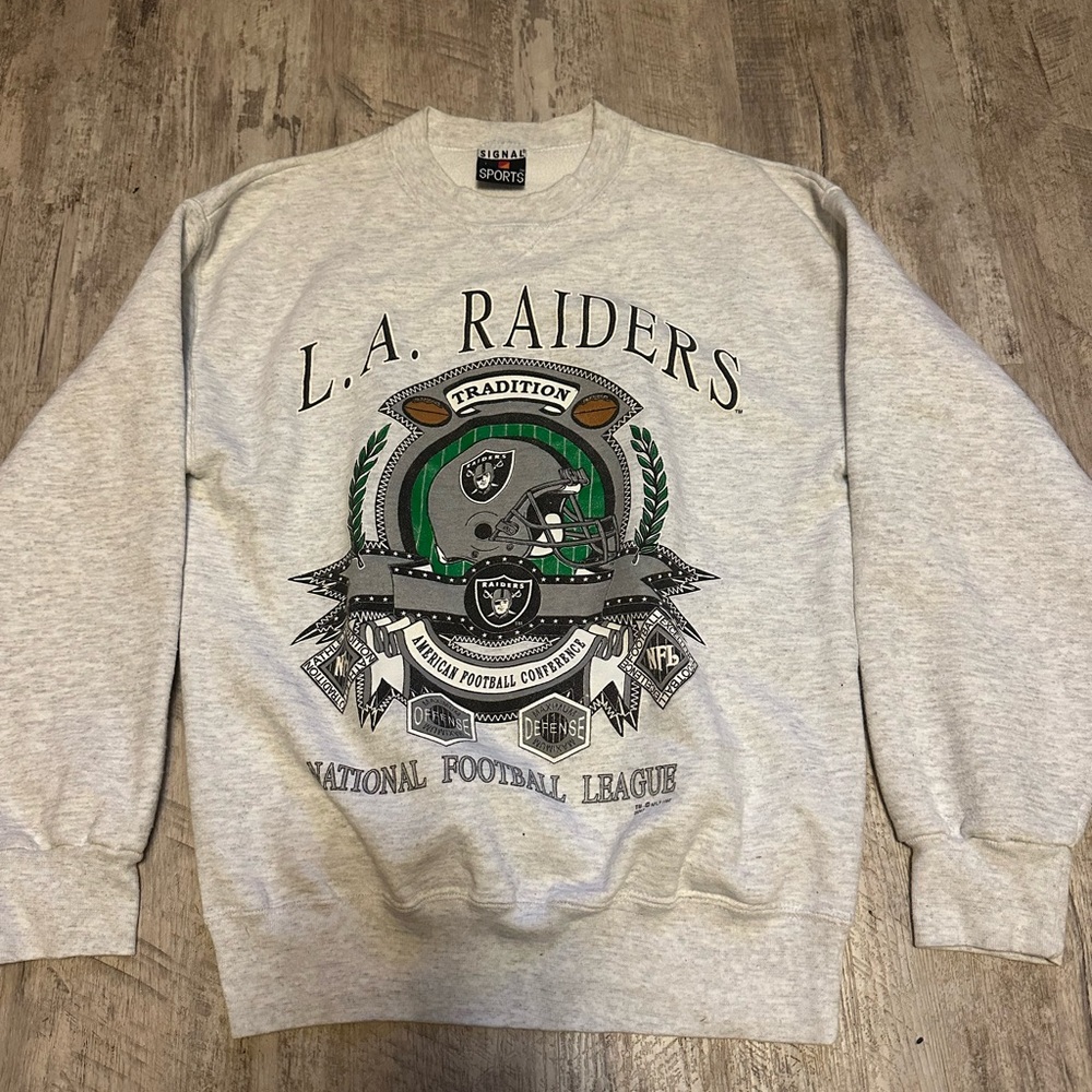 Vintage 1992 L.A. Raider tradition American football conference size large - Picture 1 of 5